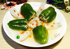 竹荪青椒酿